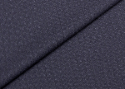 Фото ткани Шерстяная ткань тип Ermenegildo Zegna с рисунком, цвет - синий и клетка