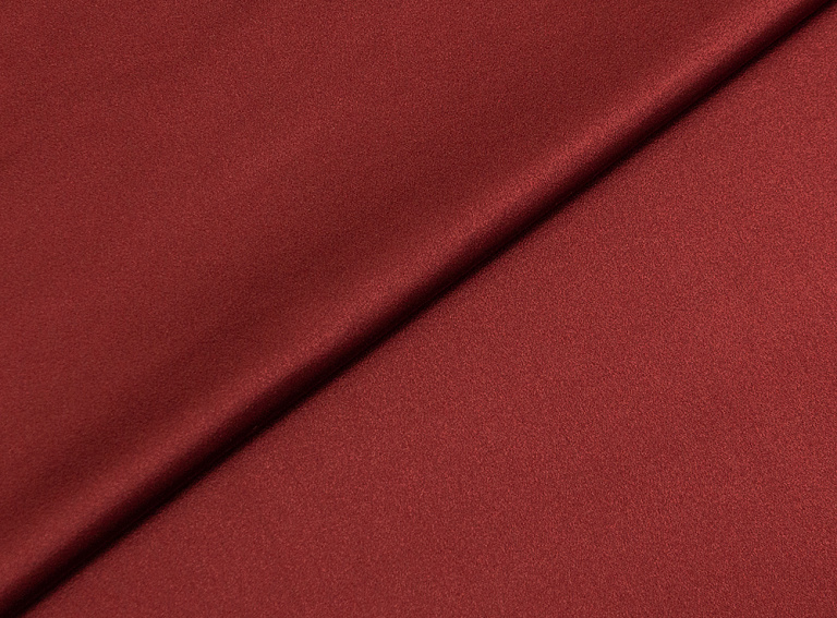 Фото ткани Натуральный шелк (дюшес), цвет - бордовый