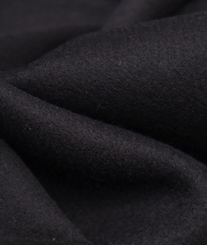 Кашемировая ткань тип Loro Piana, цвет - черный. Изображение 4