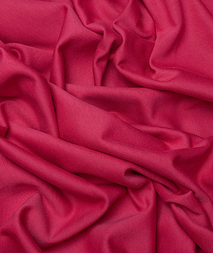 Хлопковый футер тип Valentino, цвет - фуксия. Изображение 3