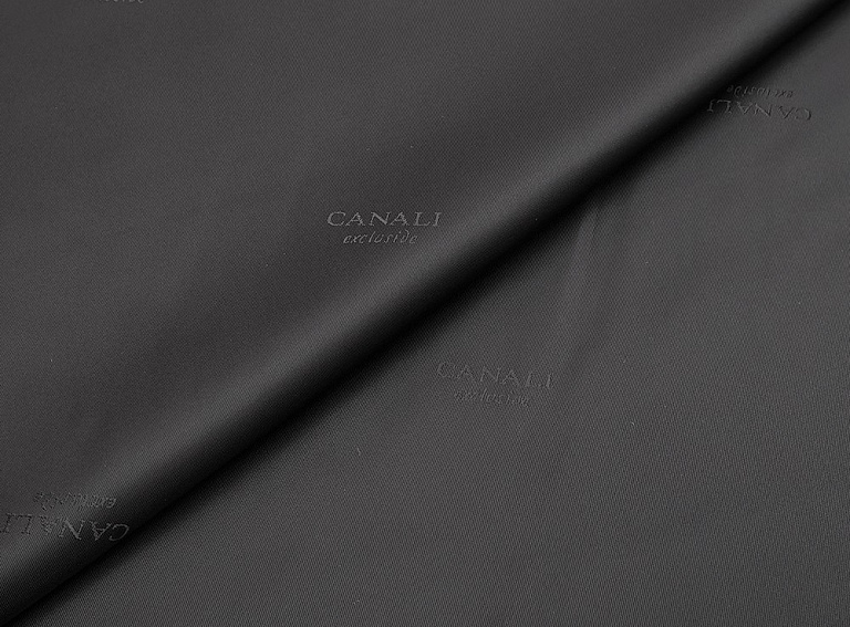 Фото ткани Подкладочная ткань тип Canali, цвет - черный