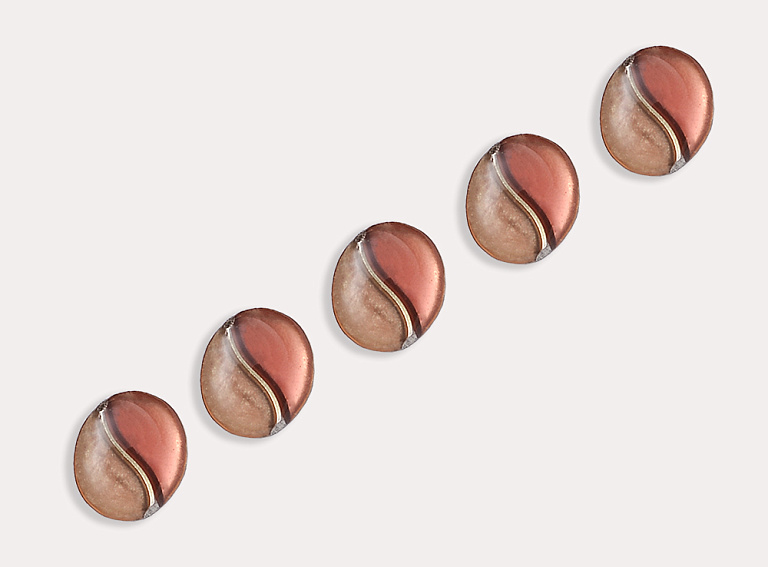 Фото ткани Пуговица, цвет - бежевый и коричневый