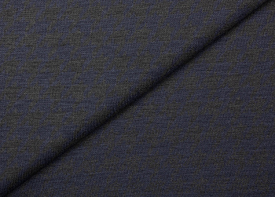 Фото ткани Трикотаж тип Brunello Cucinelli, цвет - черный, темно-синий, гусиная лапка