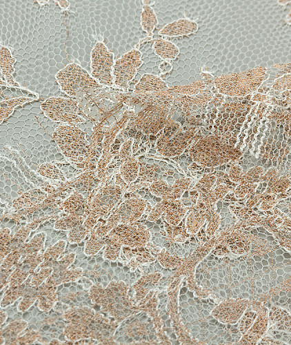 Кружево тип Valentino, цвет - коричневый. Изображение 2