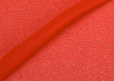 Фото ткани Шелковая органза, цвет - красный