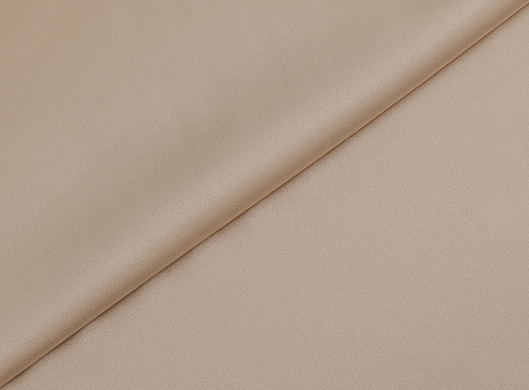 Фото ткани Атласный шелк (дабл), цвет - бежевый