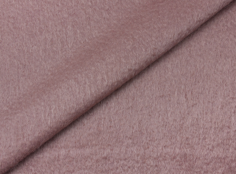 Фото ткани Пальтовый мохер, цвет - пыльно-розовый