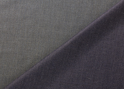 Фото ткани Двусторонний кашемир (смесовый) , цвет - серый и темно-синий