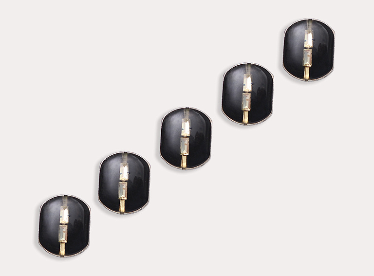 Фото ткани Пуговица, цвет - черный