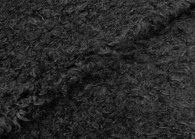 Фото ткани Хлопковый мех, цвет - черный