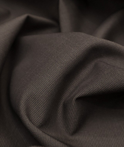 Шелковая органза тип Ermenegildo Zegna, цвет - коричневый. Изображение 4