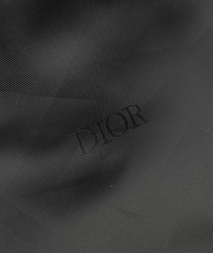 Подкладочная ткань тип Dior с рисунком, цвет - черный. Изображение 4