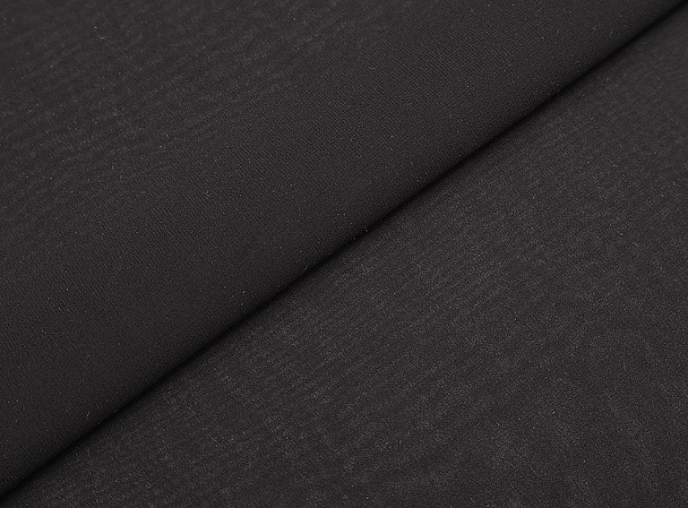 Фото ткани Шифон, цвет - черный