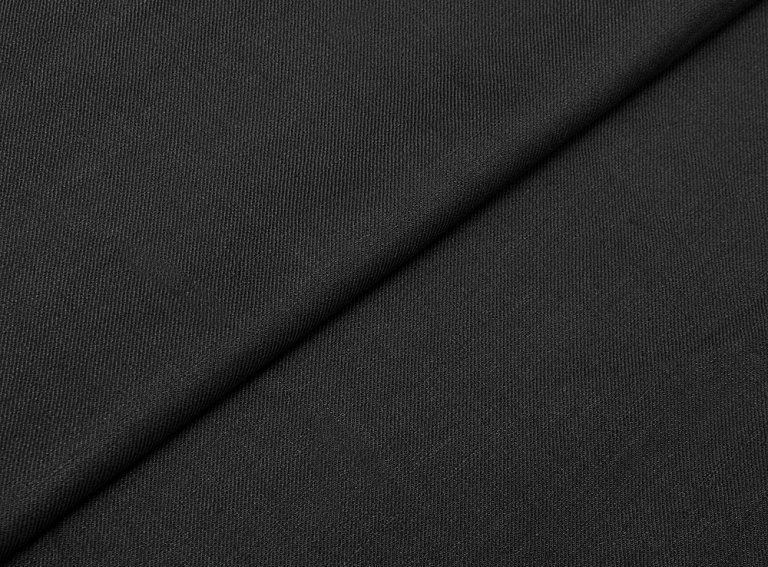 Фото ткани Льняная ткань тип Loro Piana, цвет - черный
