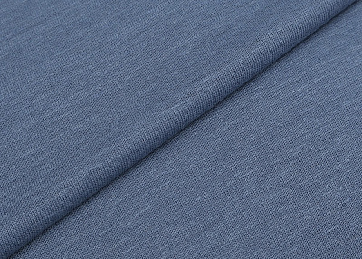 Фото ткани Льняной трикотаж, цвет -  джинсовый