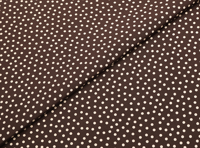 Фото ткани Натуральный шелк тип Valentino с рисунком (репсовый шелк), цвет - коричневый