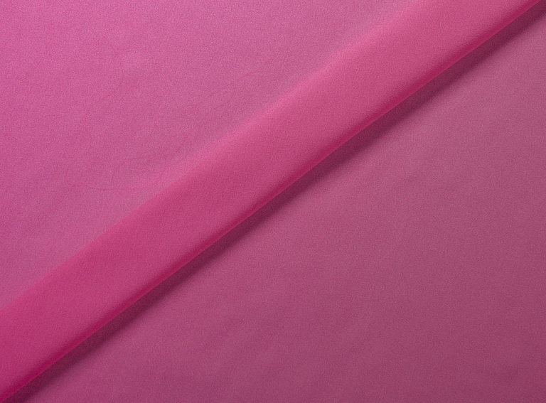 Фото ткани Однотонный шифон, цвет - розовый