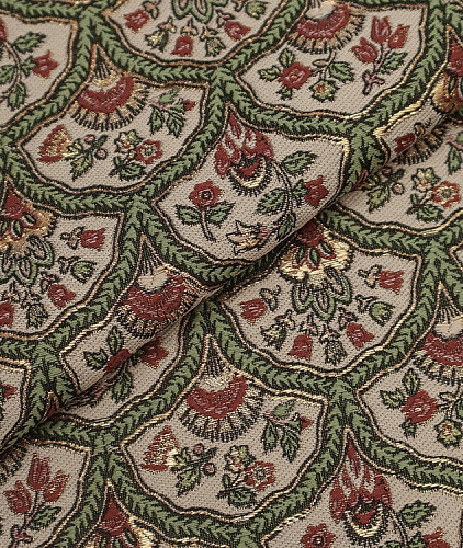 Жаккард с рисунком тип Valentino, цвет - разноцветный. Изображение 1