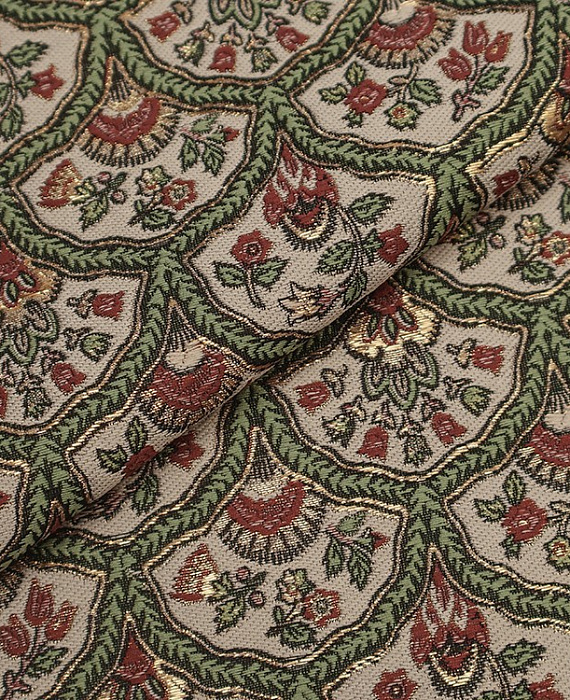Жаккард с рисунком тип Valentino, цвет - разноцветный. Изображение 1