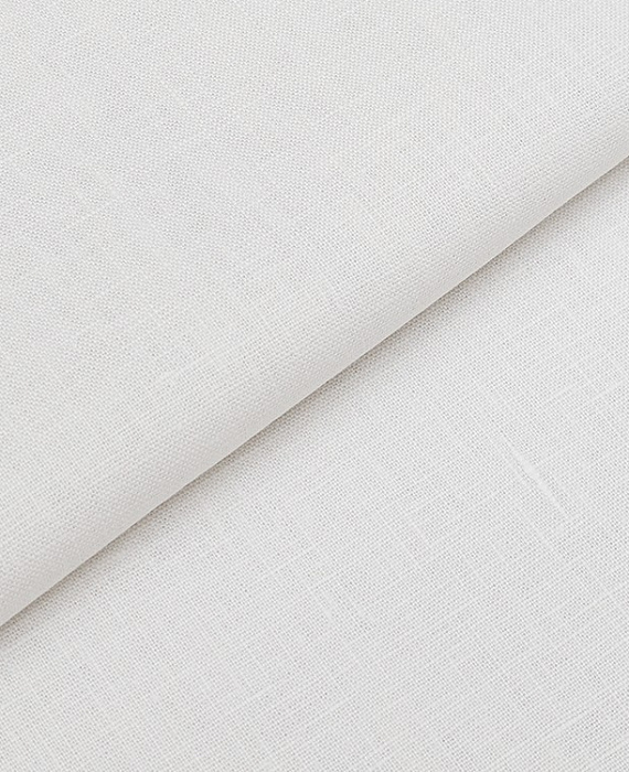Льняная ткань тип Loro Piana, цвет - белый. Изображение 1