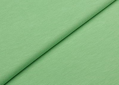 Фото ткани Хлопковый трикотаж, цвет - зеленый