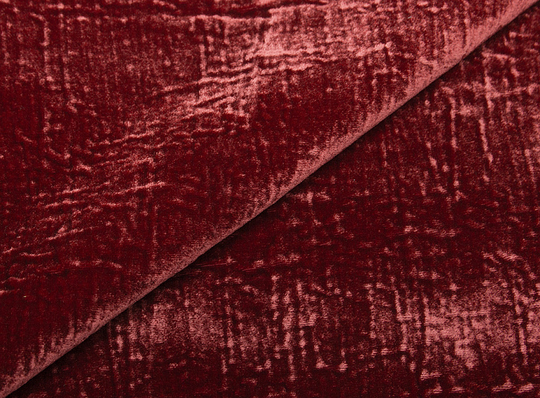 Фото ткани Однотонный  бархат, цвет - красный