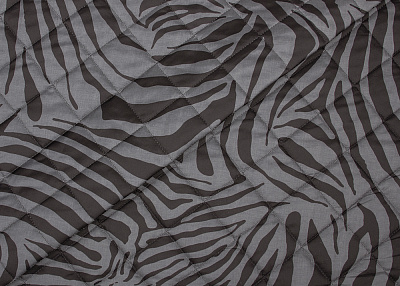 Фото ткани Курточная стежка тип Dior, цвет - серый и черный