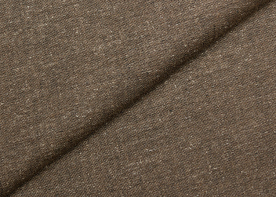 Фото ткани Льняная ткань с шелком, цвет - коричневый и меланж