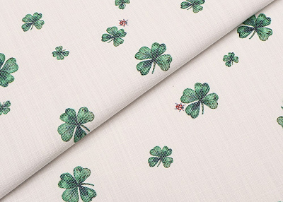 Фото ткани Хлопковая джинса клевер тип Dior, цвет - белый