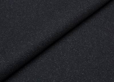 Фото ткани Кашемировая ткань, цвет - черный и серебро