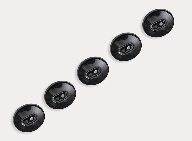 Фото ткани Пуговица, цвет - черный