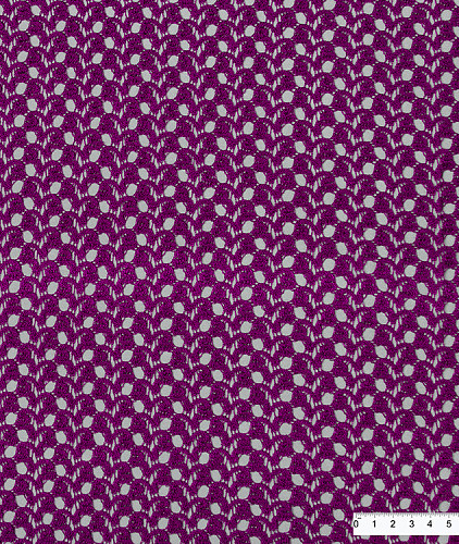 Вискоза тип Missoni, цвет - фиолетовый. Изображение 2