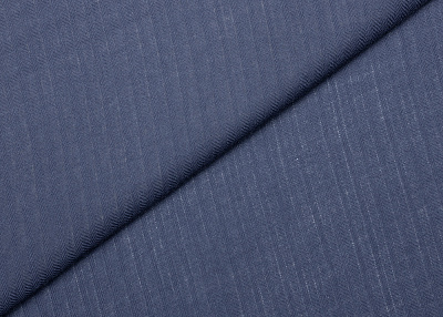 Фото ткани Кашемировая ткань тип Loro Piana, цвет - синий и елочка
