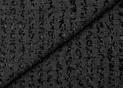 Фото ткани Хлопковая ткань тип Chanel, цвет - черный