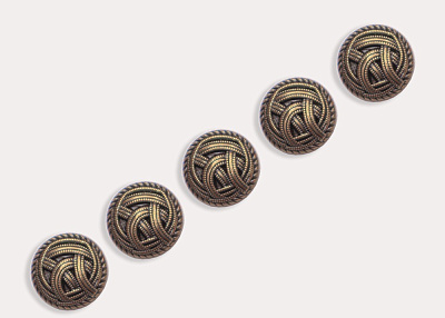 Фото ткани Пуговица (металл), цвет - золотой