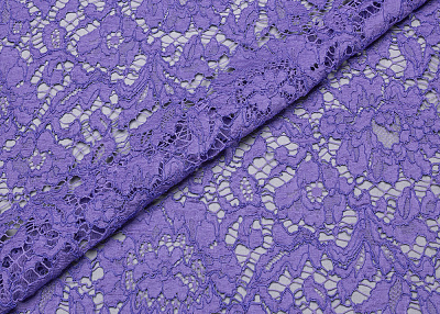 Фото ткани Кружево тип Valentino, цвет - фиолетовый 