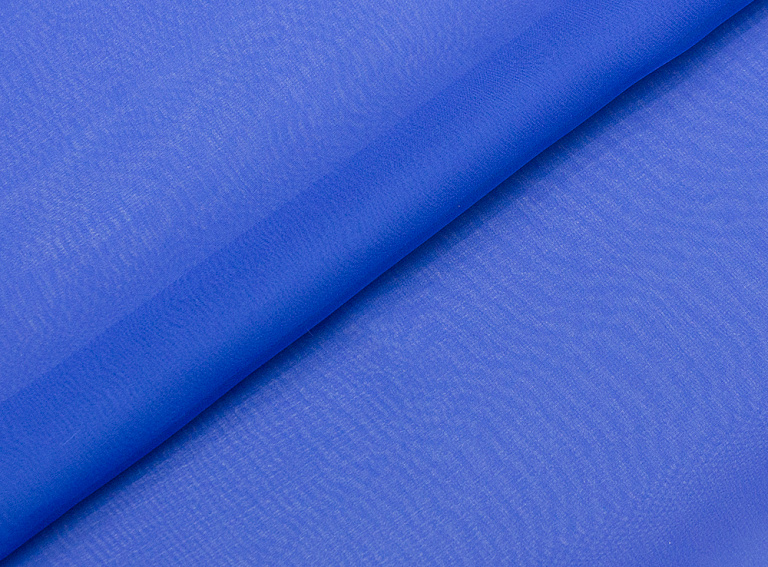 Фото ткани Шифон, цвет - электрик