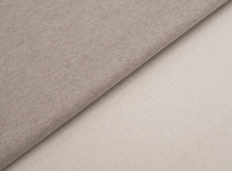 Фото ткани Трикотаж кашемир (дабл), цвет - бежевый и молочный