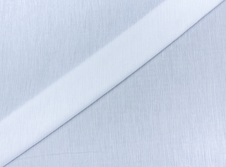 Фото ткани Хлопковая марлевка-крэш, цвет - белый