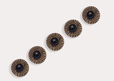 Фото ткани Пуговица, цвет - бронза