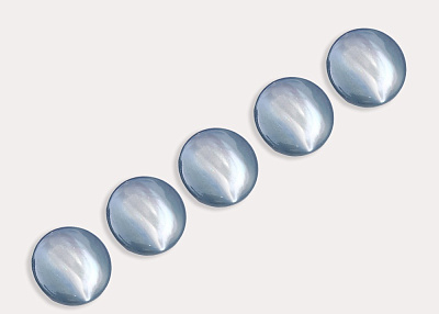 Фото ткани Пуговица круглая (пластик), цвет - синий