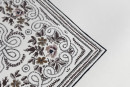 Шелковый платок тип Etro с рисунком (купон), цвет - бежевый, коричневый. Постер для видео