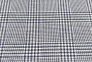 Льняная ткань тип Loro Piana, цвет - синий, белый, молочный, клетка. Постер для видео