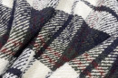 Шерстяная ткань тип Burberry, цвет - синий, зеленый, бордовый, молочный, клетка. Постер для видео