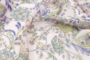 Шифон тип Etro, цвет - розовый, зеленый, фиолетовый, оранжевый, пейсли. Постер для видео