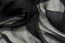 Шифон крэш с блеском тип Armani, цвет - черный, серебро. Постер для видео