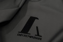 Хлопковая ткань тип Armani с рисунком (купон), цвет - черный. Постер для видео