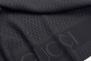 Натуральный шелк (купон) тип Gucci, цвет - черный. Постер для видео